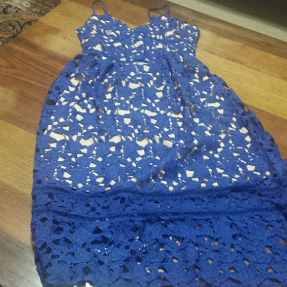 !!LAST ONE!! Blue lace dress - Picture 6 of 8
